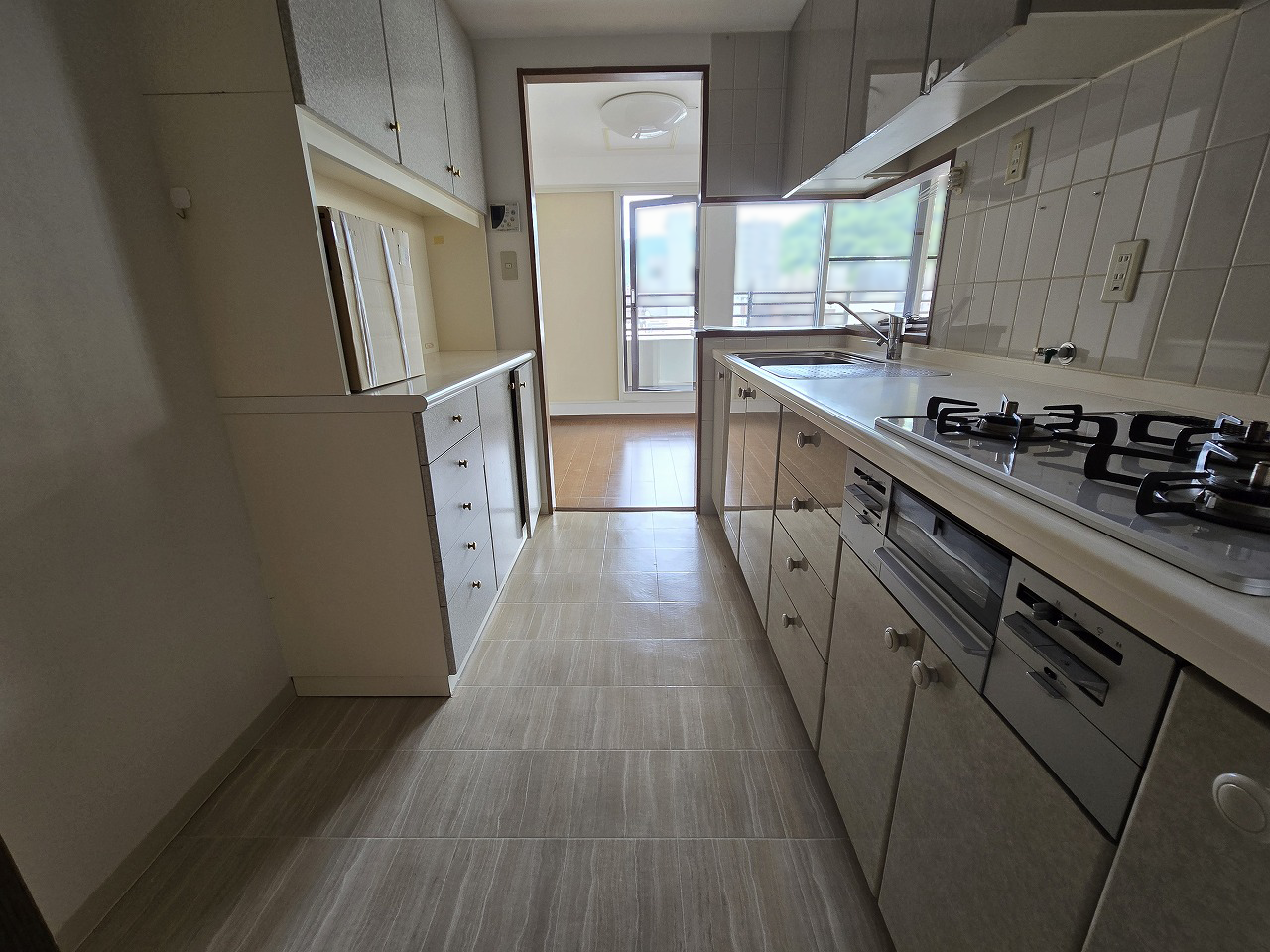 リノベーション前：既存キッチンの別角度